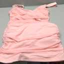 BEAGIMEG Women's Sexy Bodycon Sleeveless Ruched Mesh Club Party Midi Dress, Size: XL