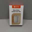 Mom's Choice Gold Awards Winner - EUDEMON 1 Pack Updated Baby Safety Electrical Outlet Cover Box Childproof Plug Cover - More Space for Large Plugs Easy to Install & Use (White)