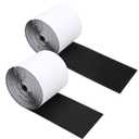 4.4 " X 10 Feet Heavy Duty Strips with Adhesive, Nylon Strips Tape Roll, Prevent Couch Cushions, Patio Cushions, Carpets, Mattresses Sliding, Picture Wall Hanging, No Punching Wall Mounting, Black