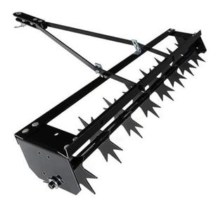 31" Rolling Manual Lawn Aerators, Push Lawn Aerator Tool, Grass Tow Behind Aerator Tool Roller with Soil Penetrator Spikes for Lawn, Yard and Garden, Black
