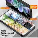 for Moto G 5G 2023 Case with Built in Kickstand,Shockproof/Dustproof/Drop Proof 3-Layer Military Grade Protective Cover for Motorola Moto G 5G 2023,Abstract Colorful Tree of Life