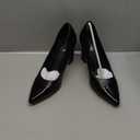 Trary Heels for Women Closed Pointed Toe Chunky Pumps Shoes Women Block High Heels Comfortable Slip-On Dress Office Party Wedding Shoes 3.54" Heel (Black)