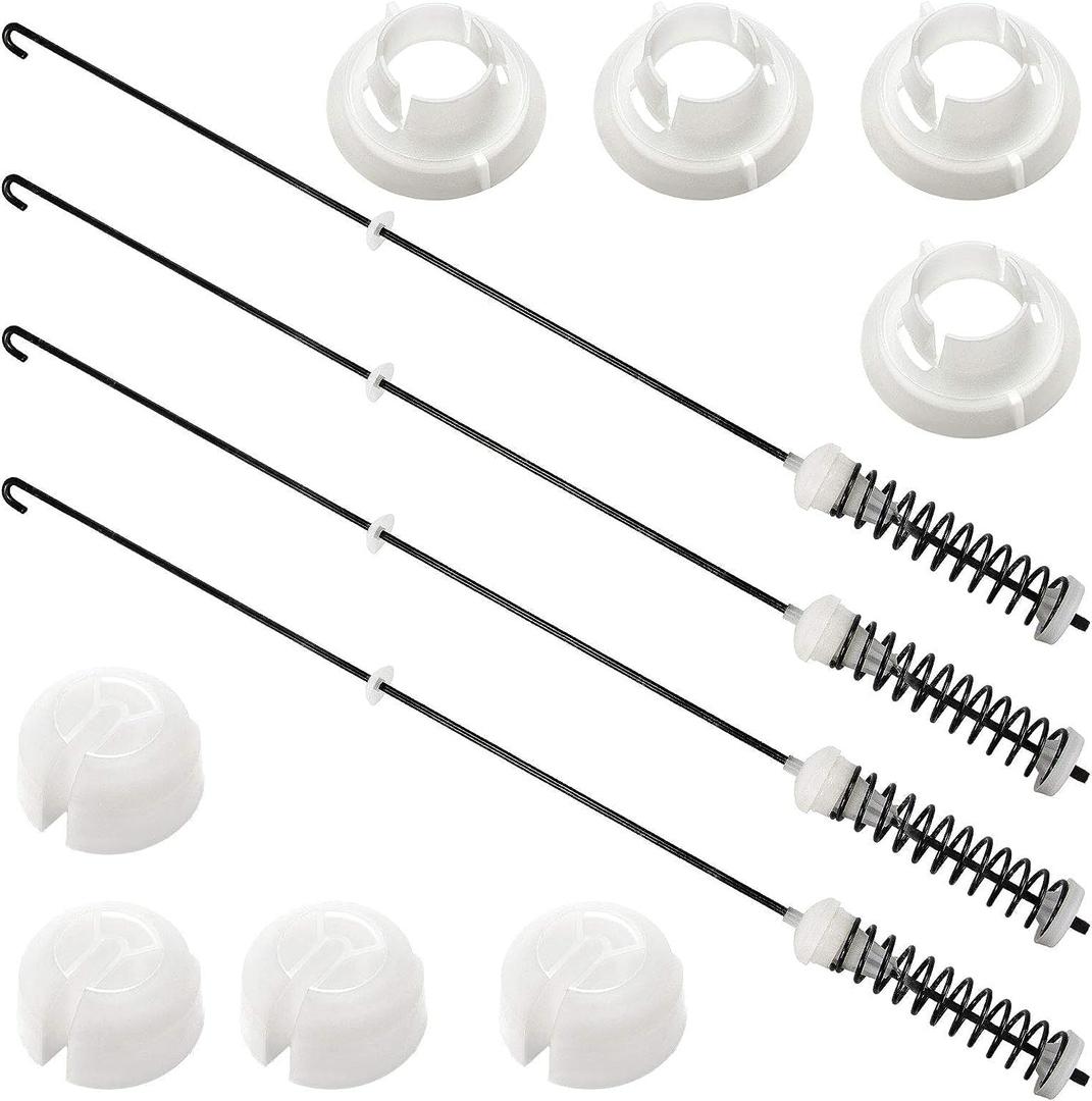 4Pcs (26.7in) Washer Suspension Rod Kit Replaces for Amana NTW4516FW1 NTW4516FW2, Whirlpool WTW4800BQ1 WTW4616FW2 WTW4815EW0 WTW4815EW1 WTW4816FW1 Washer