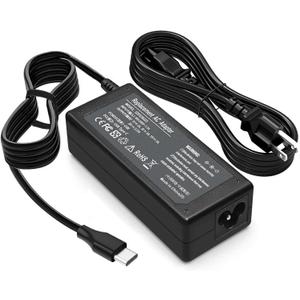 45 Watt USB C Chromebook Charger for Lenovo Yoga 7i, for thinkpad t14,Elite x2,Probook Charger,for xps 13,for Latitude 5420,Chromebook 3110,VT148,LA65NM190 lps,814838-002,ADLX65YDC2A