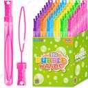 AuroTops 48 Pcs Bubble Wands Bulk,Bubbles Party Favors for Kids Giant Bubble Wand,Big Bubbles Birthday Gifts for Boys Girls,Ideal for Carnival,Wedding,Classroom Prizes,Goodies Bags Stuffers,6 Colors