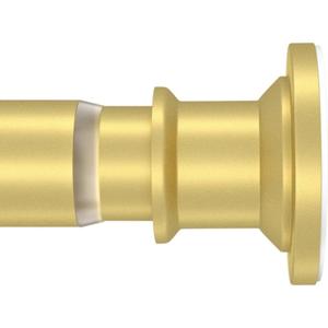 Gold Small Tension Rod 18-32 Inch Short Shower Curtain Rod No Drilling Expandable Closet Spring Rod,Stainless-Steel