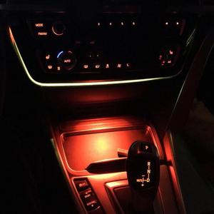 Jaronx Compatible with BMW LED Console Ambient Light for 1' F20 F21, 2' F22 F23, 3' F30 F31 F80, 4' F32 F33, Center Console Ambient Lights LED with Dual Color Lighting (Cup Holder Light)