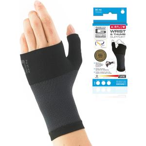Neo-G Wrist and Thumb Support for Arthritis, Joint Pain, Tendonitis, Sprain - Wrist Brace Wrist Compression Hand Support - S - Black