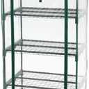 4-Shelf Mini Greenhouse 27 in W x 63 in H x 19 in D - Small Greenhouse with Cover for Indoor Or Outdoor Use