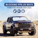 6pcs Car Window Shades for Ford F150 4Door 2021 2022 2023 2024 2025, Full Car Window Covers for Privacy, Sunshades for F150 Front Rear Windshield Side Windows to Block UV and Protect Privacy