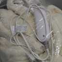 Heated Blanket Electric Throw, 50"X60" Waffle Heating Blanket with 12 Heat Levels, Fast Heating Blanket with 1-12 Timer Settings, Overheat Protection with ETL & FCC for Home Office Sofa (Milky White)