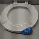 KOHLER 20111-0 Brevia, Slow Close Toilet Seat, Round Toilet Seat, Grip-Tight Bumpers Quick-Attach Hardware, White