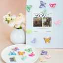 2 x KEYDUACU Fridge Magnets Strong Refrigerator Magnet Sticker,12Pcs Cute 3D Butterfly Crafts Decoration Magnet,Strong Fridge Magnets for Kitchen,School,Locker,Office Whiteboard,Cabinet and Dishwasher