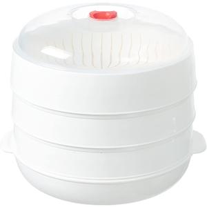 Microwave Vegetable Steamer, Microwave Steamer for Vegetables, Microwave Heating Bowl, Micro Cookware for Cooking (3 - Layer)