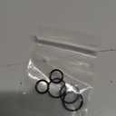 FEGVE Titanium Key Rings Split Rings, Small Keyrings, Jump Rings for Necklaces, Keys, Jewelry Attachment - 5pcs Mix (Black)