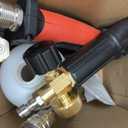 Tool Daily Short Pressure Washer Gun with Foam Cannon, Dual Connector Accessory, 1/4 Inch Quick Connect, 5 Spray Nozzle Tips, 1 Liter