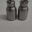 Mifoci 2 Pcs 10oz Mini Stainless Steel Water Bottle Slim Insulated Thermal Small Vacuum Hot Cold Drink Portable Water Bottle for Women Gifts Travel Camping Hiking (Steel Color)