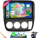 6G+128G Car Radio for Honda CRV 1997 1998 1999 2000 2001, 8- core Wireless Carplay Android Auto Car Stereo, 9 IPS Touchscreen with WiFi, GPS, Bluetooth,FM/RDS, 32EQ DSP, Rear Camera