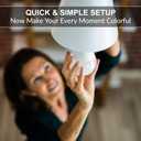 Himalayan Glow Color Changing LED Light Bulb, RGB Lights & Dimmable, WiFi Control Multicolor Bulb,Best for Home Dcor, Compatible with Alexa, Google Home & Mobile App, 4 Count