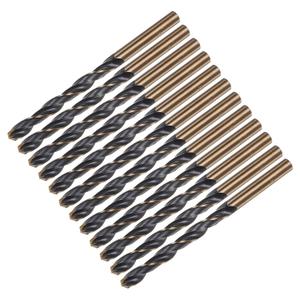 uxcell 12pcs Jobber Drill Bits 6.5mm Black Nitride & Gold Titanium Coated 4341 High Speed Steel (HSS) 135 Degree Split Point Twist Drill Bits for Stainless Steel Metal Plastic Wood
