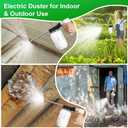 Qualirey Electric Diatomaceous Earth Duster, Powder Duster with 7.5'' Extension Nozzle and 33Oz Bottle, Powder Sprayer for Pest Control/Home/Garden/Indoor/Outdoor