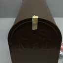 Brown Mailboxes for Outside, RAINHOL Post Mount Mailbox, Galvanized Steel Medium Capacity Mail Boxes, 19 x 8.7 x 6.7 Inches