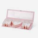 Geoto 6 Pack 17.3"x6"x2" Pink/Red/White Creative Mother's Day Packaging Idea Fillable MOM Letter Shaped Gift Boxes (Pink with Window)