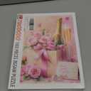 1000 Piece Jigsaw Puzzles for Adults Wine Rose Gift Jigsaw Puzzle Valentine's Day Art 1000 Pieces Puzzles Game Love You Forever Wall Decor DIY Craft Puzzle Love Art