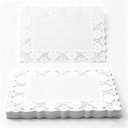Paper Placemats - 15.5 x 11.7 in,White, 150-Pack - Disposable Lace Doilies for Wedding Tables & Parties