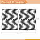 Grill Grates Replacement for Napoleon Prestige PRO 500 Gas Grills, Cast Iron Grill Cooking Grids, 17 3/4", 2 Pack