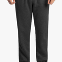 Fruit of The Loom Mens Eversoft Fleece Open Bottom Sweatpants with Pockets, Relaxed Fit, Moisture Wicking, Breathable Large