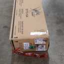 Signature Design by Ashley Havonplane Rustic Armless 25.63" Counter Height Upholstered Bar Stool with Foot Rest, Set of 1 Light Brown & Light Gray