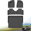 Hutisya-Floor Mats & Cargo Liner Set Fit for 2025 2026 Nissan Murano All Weather Protection Anti-Slip & Durable TPE Full Set Liners Automotive Accessories-Black