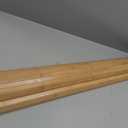 Natural Bamboo Wall Panel for Interior Wall Decor, Pole Wrap Wainscoting Interior Wall Cladding Panel for Kitchen Island, Bedroom, Living Room Office,Decor(48" H x 96" L, Light-Carbonized)