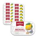 King Oscar Mackerel in Olive Oil with Lemon, 4.05 Ounce Cans (Pack of 12), Skinless & Boneless, Wild Caught Canned Mackerel (Packaging May Vary) (EXP 11/07/30)