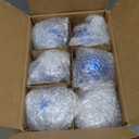 Threan 6 Pcs Large Vintage Mercury Glass Christmas Ornaments 3.15" Hanging Christmas Ball Ornaments Antique Embossed Ball Decorations for Xmas Tree Garland Wreath Holiday Decor(Royal Blue,Etched)