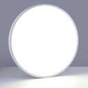 LightingWill 24 Inch LED Flush Mount Ceiling Light Fixture, 6000K Cool White, 5600LM, 45W, Flat Modern Round Lighting Fixture, 400W Equivalent White Ceiling Lamp for Kitchens, Bedrooms.etc.