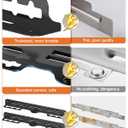 Wind Guards for Blackstone 28 Inch Griddle, Magnetic Stainless Steel Wind Screen, Blackstone Griddle Accessories for Blackstone Grill, Protect Flame Hold Heat Save Gas Compatible with Hood, Black