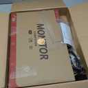 CRUA 24 Inch Curved Monitor, FHD(1920×1080P) 100HZ 120% sRGB Computer Monitors, Narrow Bezels on Three Sides, Blue Light Filter PC Monitor for Home, Office and Dormitory(HDMI, VGA)-White