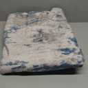 RELEANY Washable Area Rugs 5'x7' Non-Slip Modern Abstract Soft for Living Room Entryway Bedroom Nursery, Print Pattern, Blue Grey Navy Gray