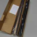 5/8 Diameter Curtain Rods 30-45 Inch, for 30-39 Inch Windows, Adjustable Splicing Black Curtain Rods for Windows with Brackets, Window Rod Long Small Curtains Rod, 2 Pack