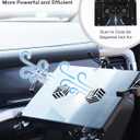 MELIPRON Truck Laptop Mount Fit for 2015-2026 Ford F150, 2017-2026 F250, F350, F550, No-Drilling Vehicle Computer Stand with 2 Cooling Fans for Passenger Seat, Fully Adjustable Angel