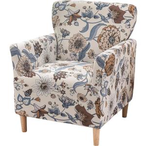 Stretch Chair Covers Armchair Slipcovers 1-Piece Printed Banquet Accent Chair Covers with Arms Soft Chair Slipcovers for Living Room Kids Pets Friendly Furniture Protector,Color 10