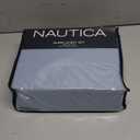 Nautica- Queen Size Sheet Set, Crisp & Tailored Cooling Sheets with a Smooth Cotton Percale Lightweight Feel - Bed Sheets with Matching Pillowcases & Fitted Sheet (Solid Light Blue)