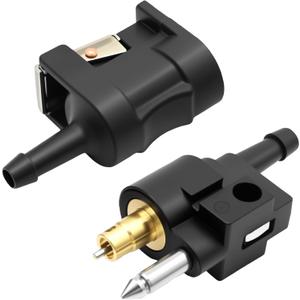 1/4 Inches 6mm Barb Female Fuel Line Quick Connector + 1/4 Inches 6mm Male Fuel Connector Replacement for Yamaha Outboard Motor