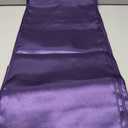 Purple Satin Table Runner Bulk 12 x 108 Inch Long Table Runners Bright Smooth Fabric Tablecloth for Wedding Banquet Birthday 4th of July Patriotic Summer Party Decorations
