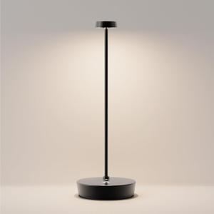 Cordless LED Table Lamp，Rechargeable Battery Desk Lamps, 3 Color Stepless Dimmable Metal Battery Table Lamps, Portable Table Light for Indoor/Outdoor/Restaurants/Bedroom/Bar