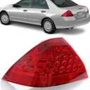 Tail Light Assembly Fit for 2006 2007 Honda Accord Sedan TailLight Lamp 33551SDAA32 (Left Driver Side)