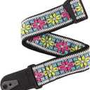 DAddario Guitar Strap (50TC00) (Medium, Parellel Flowers)