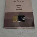 MANZI 12 Pairs Lady's Sheer Knee High Stockings for Women (Black and Nude)